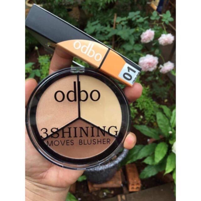 Sale 38% Phấn highlight tạo khối ODBO 3 ô Thái Lan chuyên nghiệp | BigBuy360 - bigbuy360.vn