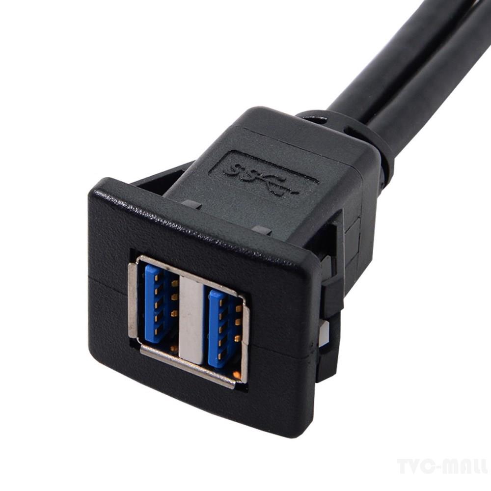 Dây Cáp Nối Dài 1m Usb 3.0 Chống Nước Cho Bảng Điều Khiển Xe Ô Tô Tiện Dụng