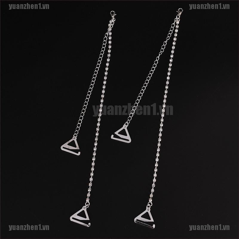 [YUANZHEN1] 1 Cặp Dây Đeo Áo Ngực 1 / 2Row Đính Kim Cương Pha Lê Trong Suốt