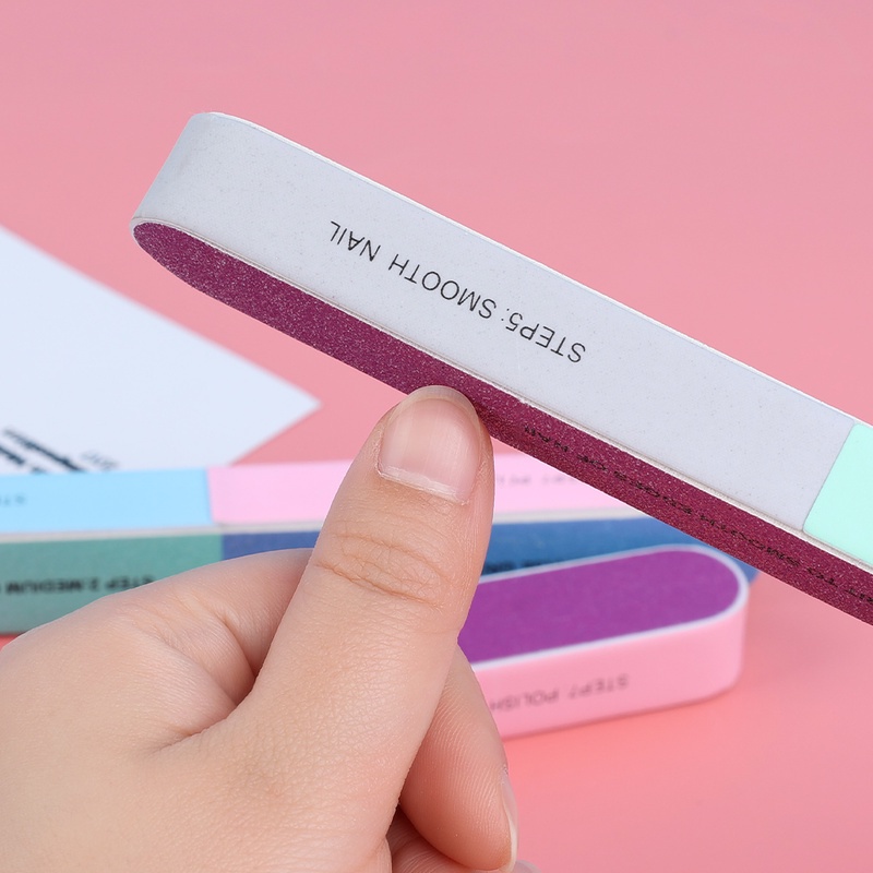 Dụng Cụ Đánh Bóng Móng Tay Sáu Mặt Chuyên Nghiệp Bền Bỉ