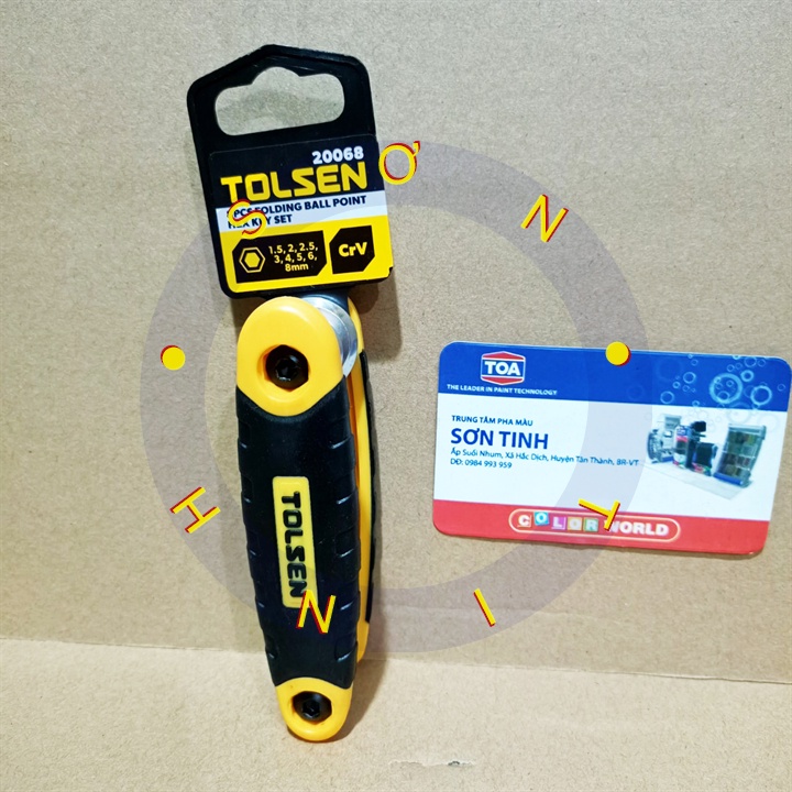 Lục giác bộ đầu bi 8 cây tolsen 20068