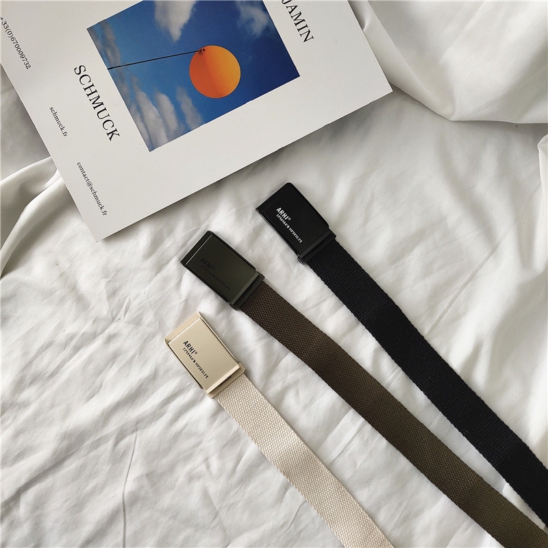 Thắt Lưng Canvas Đơn Giản Thời Trang Cho Nữ