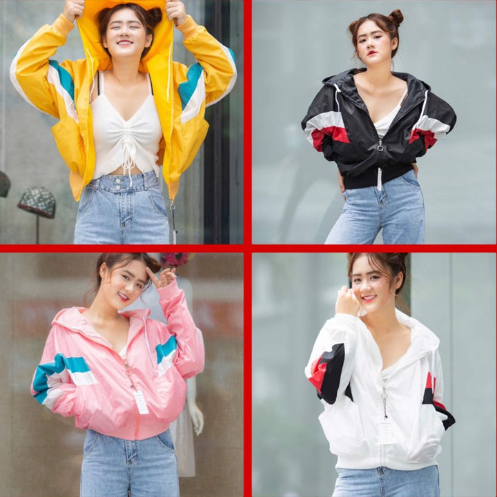 Áo Khoác Dù Vải Ngoại 2 Lớp Phối Màu (kèm ảnh thật) - DTP18 - MUA NGAY