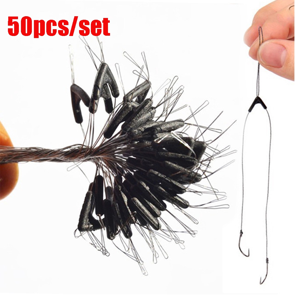 50pcs New Hot swivel space bean tying tool fishing line space bifurcation