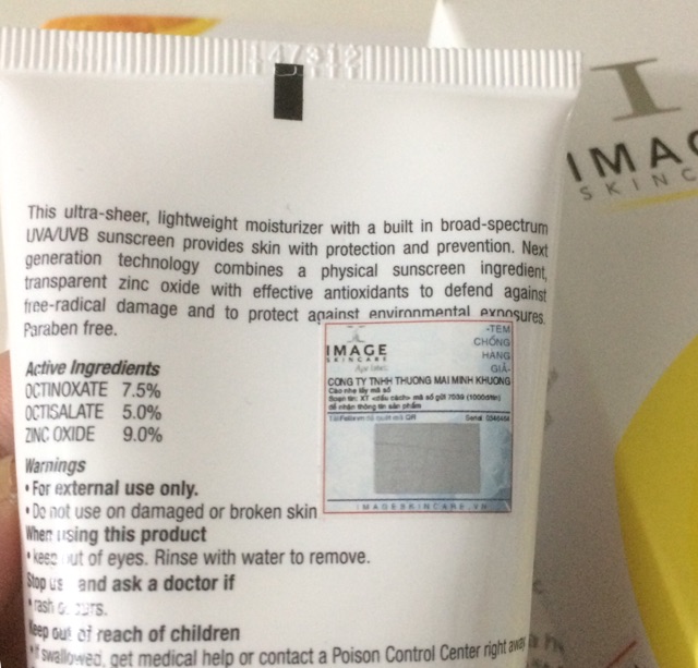 Kem chống nắng Image SPF50 91g/170g