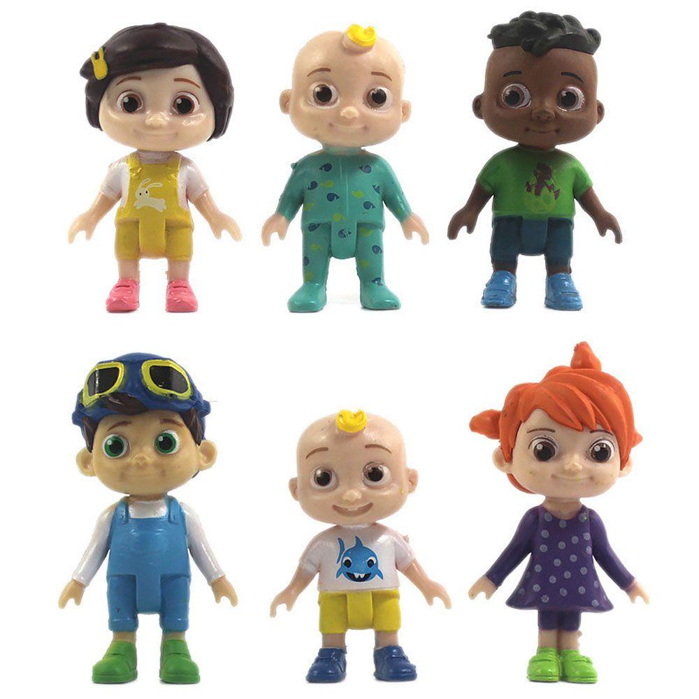 Set 6 mô hình nhân vật phim hoạt hình Cocomelon MMULCK dễ thương ngộ nghĩnh