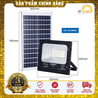 Đèn pha led năng lượng mặt trời jd jindian jd-8800l