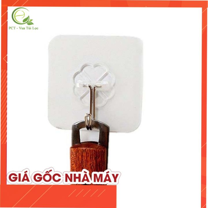 Móc dán tường siêu dính trong suốt, chịu lục tốt, 6x6cm,Móc treo - VUA BAO BI