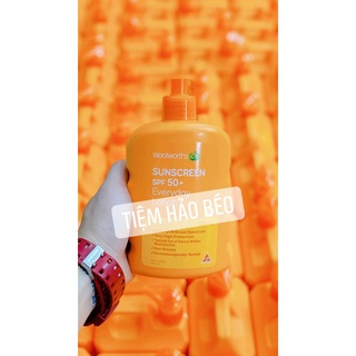 Kem Chống Nắng body Woolworths nội địa Úc 50SPF+