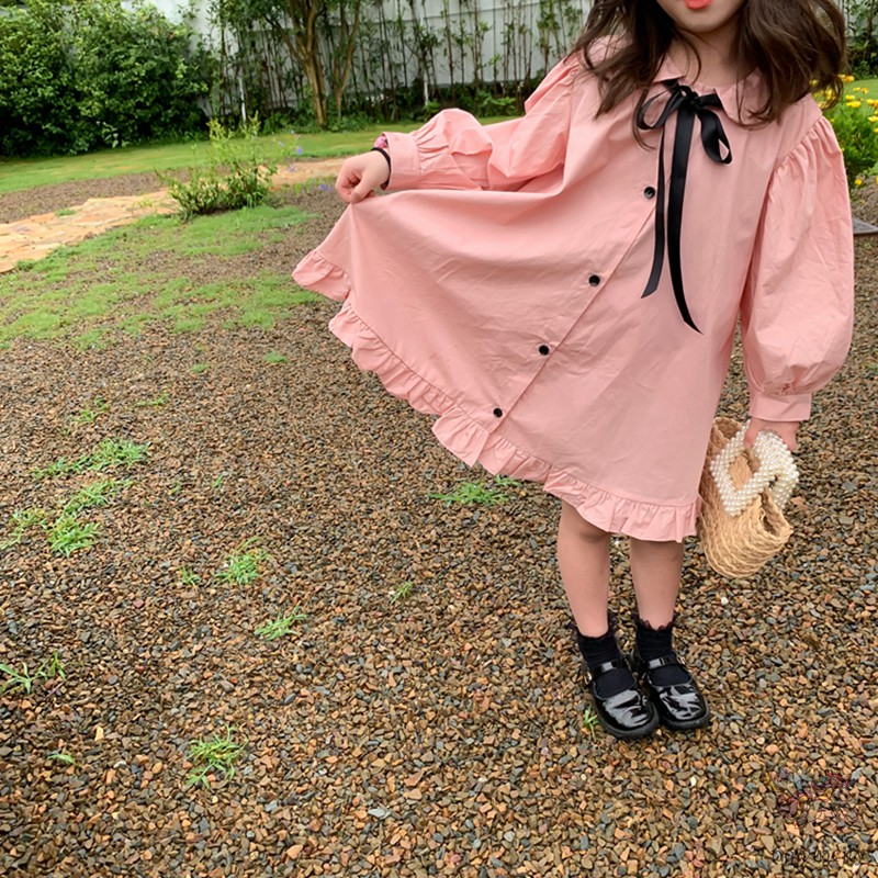 Đầm công chúa phong cách Hàn Quốc thời trang thu đáng yêu dành cho bé gái