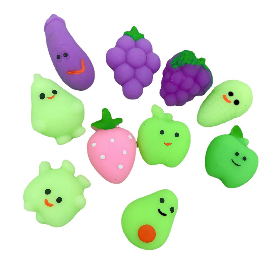 Mochi Đồ Chơi Nắn Bóp Đàn Hồi Giảm Stress Hình Trái Chuối Mèo Dễ Thương