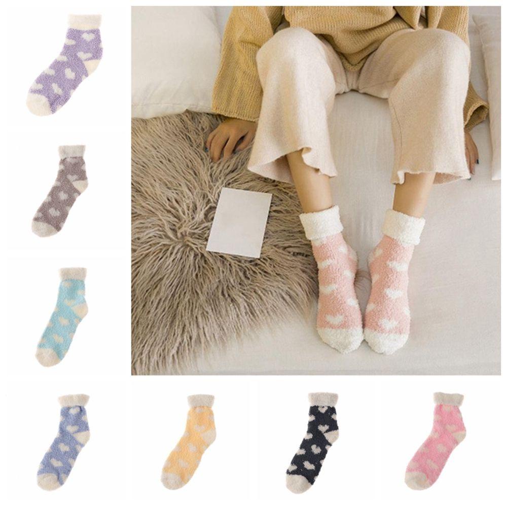 Vớ Nhung San Hô Mềm Mại Giữ Ấm Mùa Đông Cho Nữ