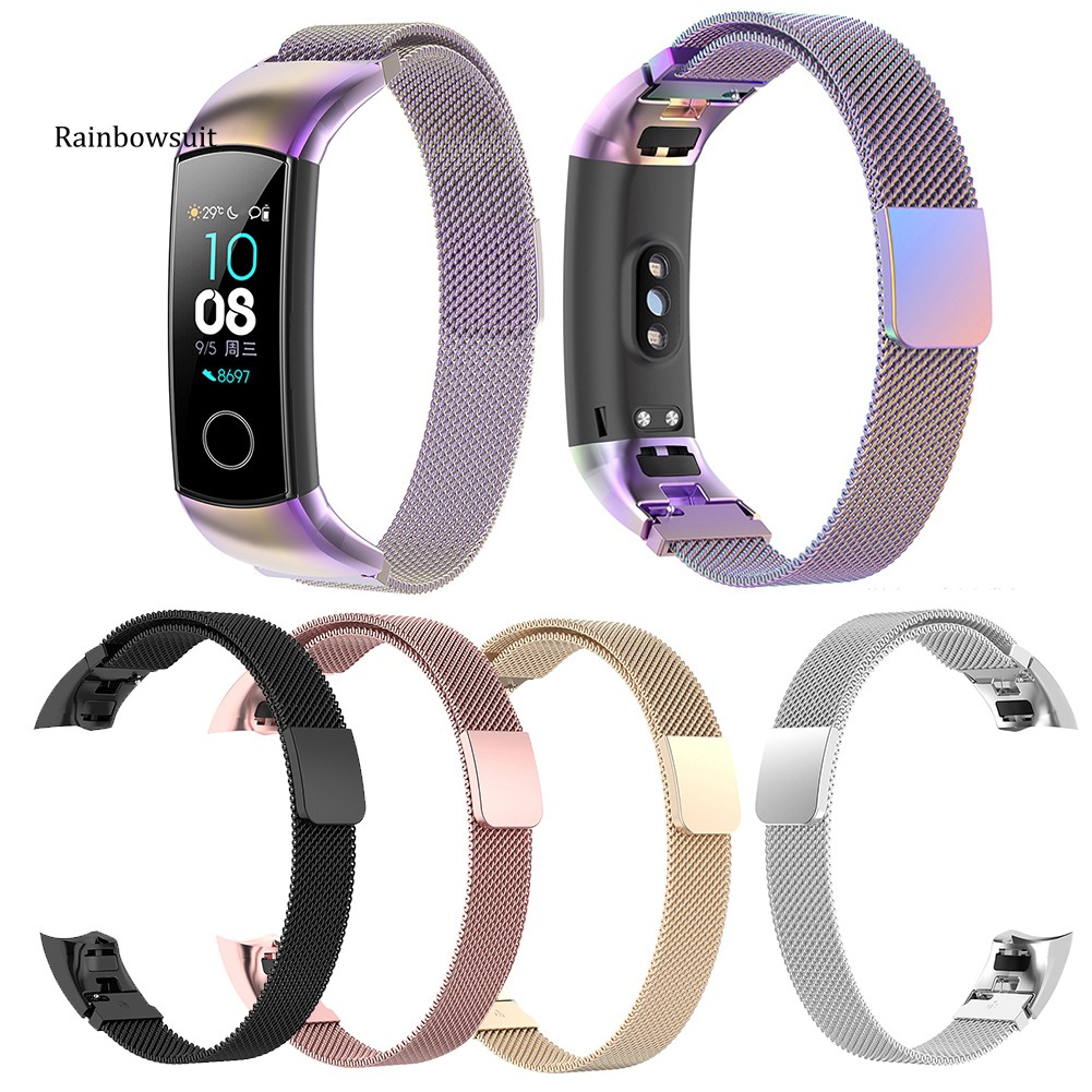 Dây đeo đồng hồ bằng kim loại thay thế cho Huawei Honor Band 4/5