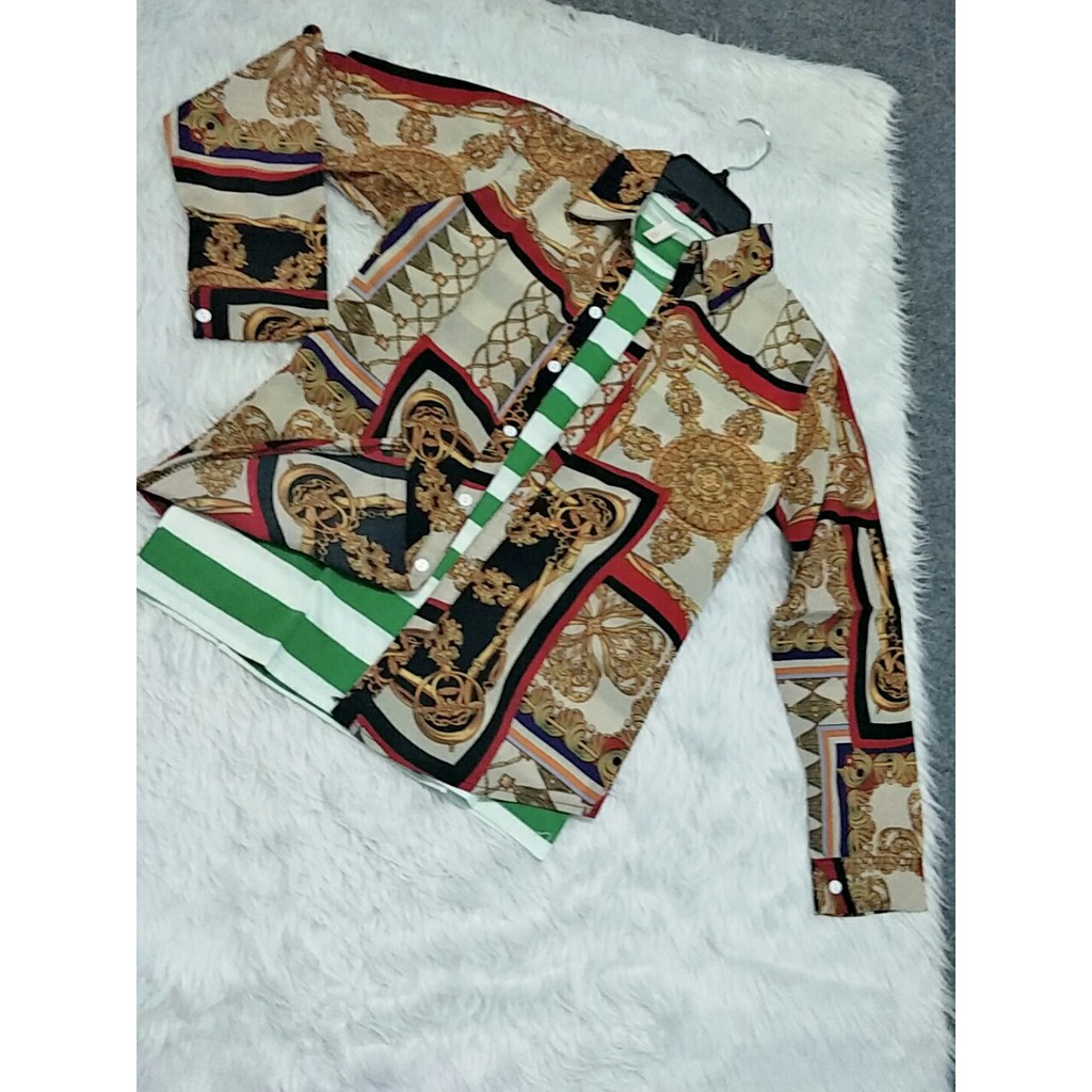 Áo Sơ Mi Tay Dài Thun Lụa Siêu Dễ Thương Sang Chảnh | BigBuy360 - bigbuy360.vn