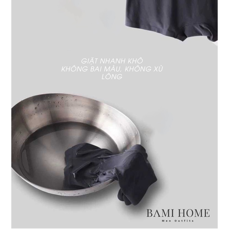 Hộp 5 quần sịp boxer nam cao cấp BAMI HOME quần lót đùi cotton thun lạnh thoáng khí, mềm mại QS- 018