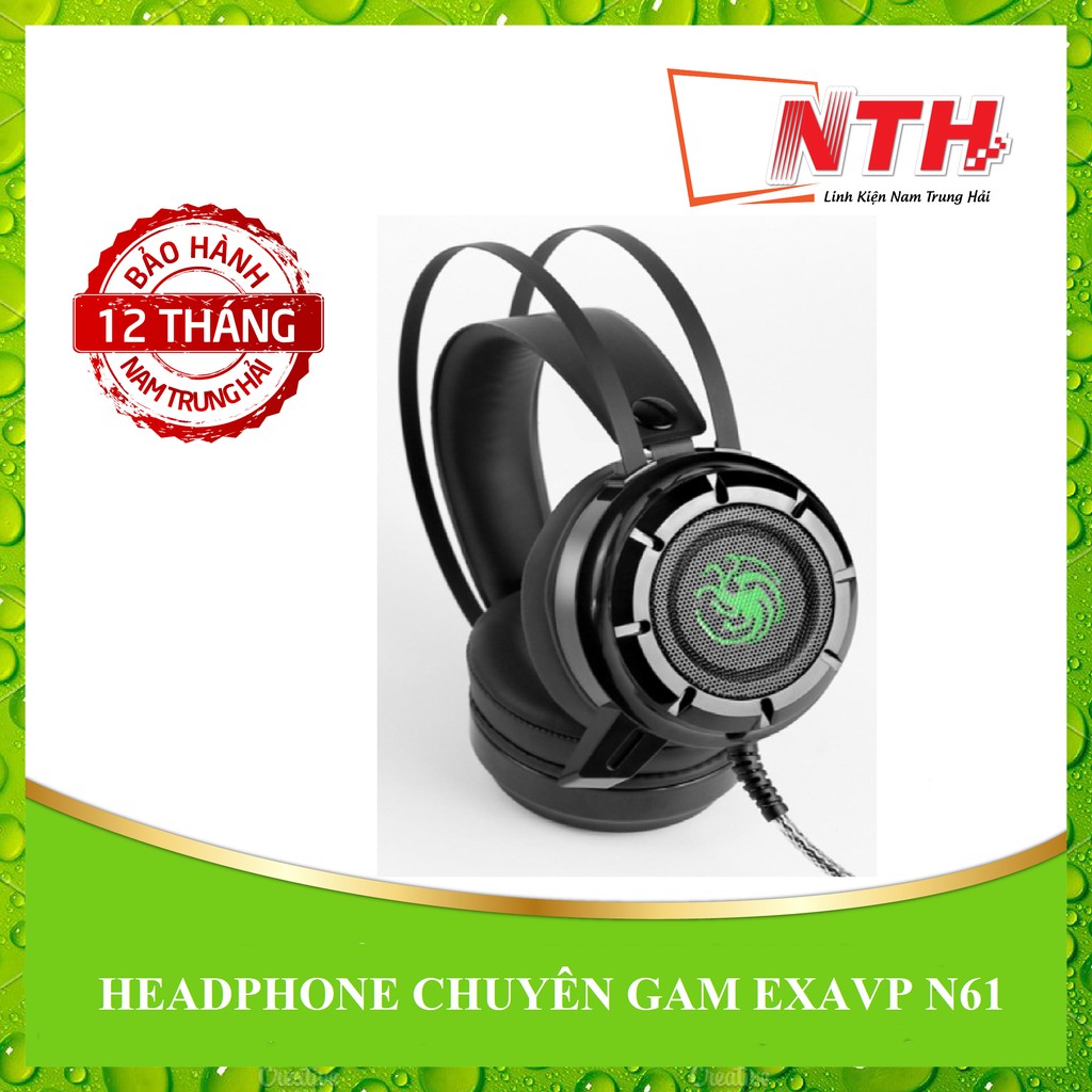 [Nhập ELCL40K hoàn 40K xu đơn từ 300K] HEADPHONE CHUYÊN GAM EXAVP N61