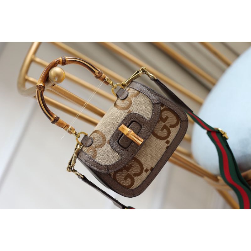 Túi xách nữ G.C Bamboo sz17cm hàng chuẩn super box nam châm xịn sò