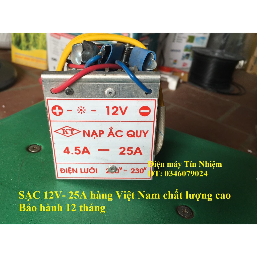 Máy nạp acquy 12V- 25A siêu khỏe