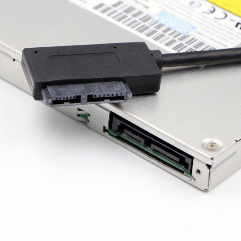 Dây Cáp Chuyển Đổi Dữ Liệu Cd / Dvd Rom Usb 2.0 Mini Sata Ii 7 + 6 13pin Cho Notebook | BigBuy360 - bigbuy360.vn