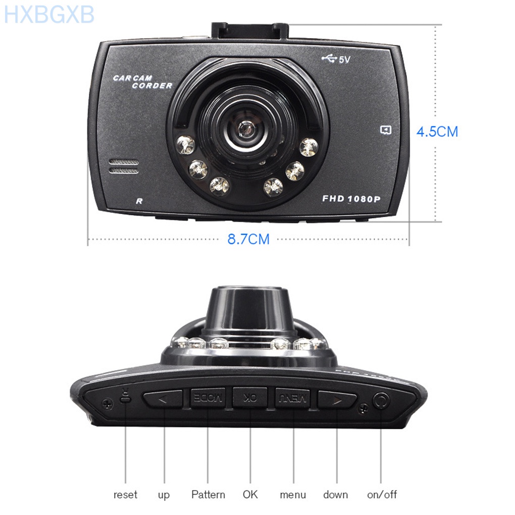 HXBG Car Camera Full HD 1080P 2.7 Car Dvr Driving Recorder + Motion Detection Night View G-Sensor 32GB DVRS Dash Cam&quot;