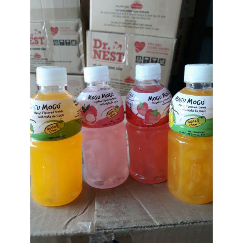 Nước uống Mogu Mogu vị trái cây 320ml thái Lan