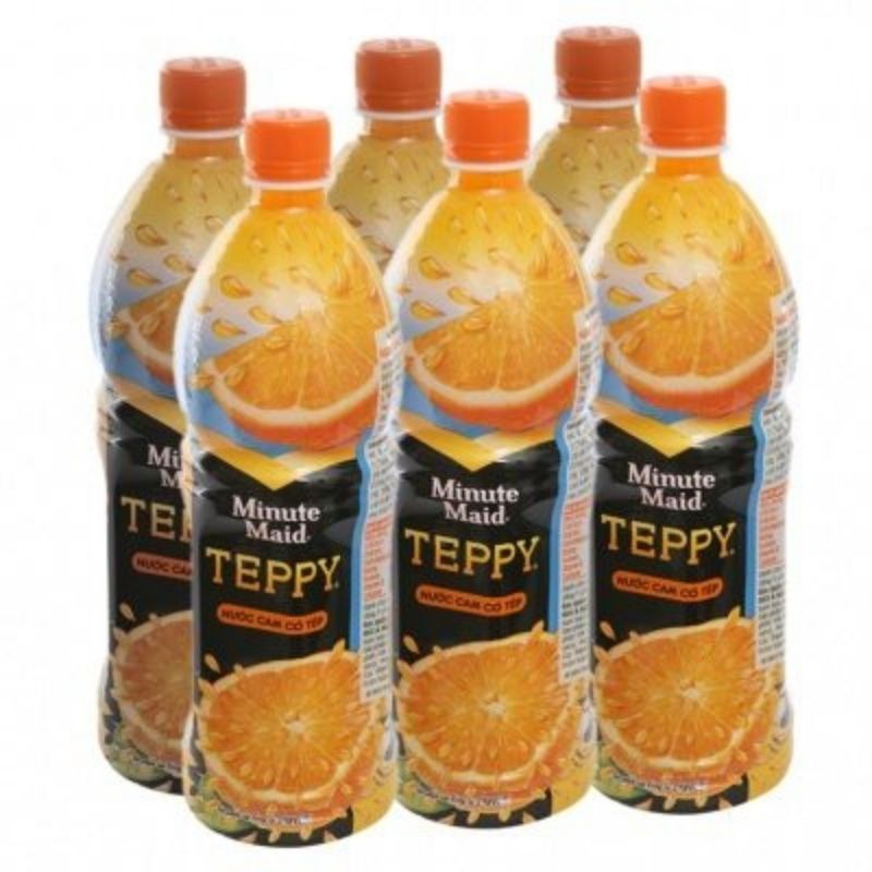 Lốc 6 chai teppy 1l minutemaid