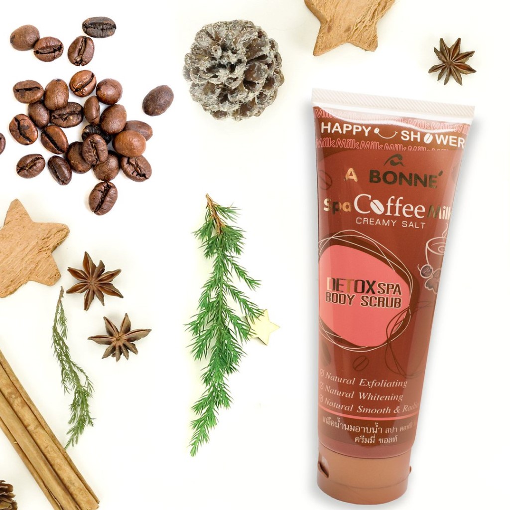 Muối Tắm A BONNE Spa Cà Phê Salt Scrub Muối tẩy da chết dưỡng trắng tuýp 350G | BigBuy360 - bigbuy360.vn