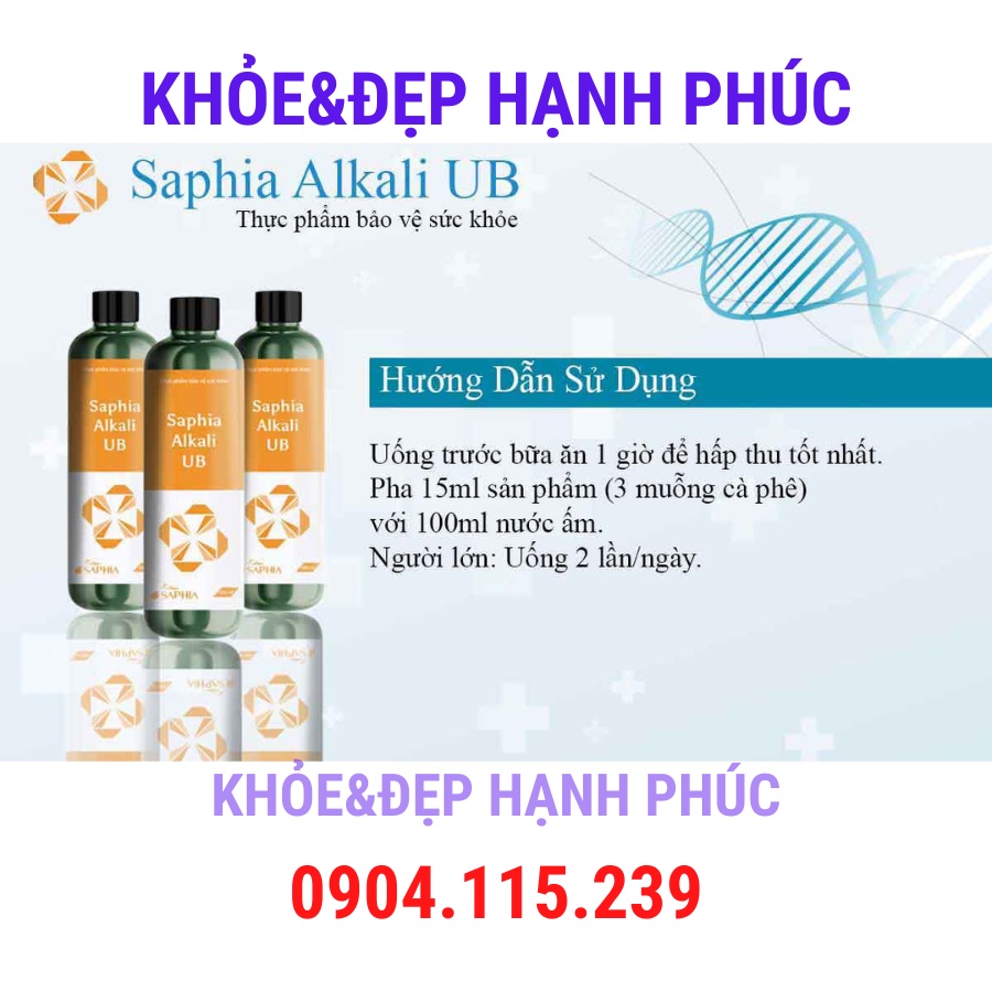 Kiềm u bướu Saphia Alkali UB – 300 ml/chai