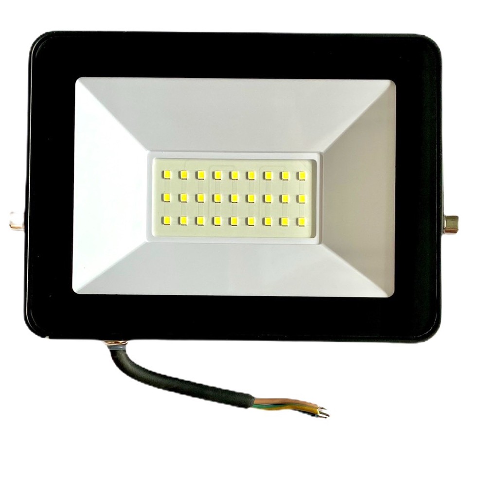 Đèn Pha Led 30W Trắng Ngoài Trời Chống Mưa Tuổi Thọ Cao 220V