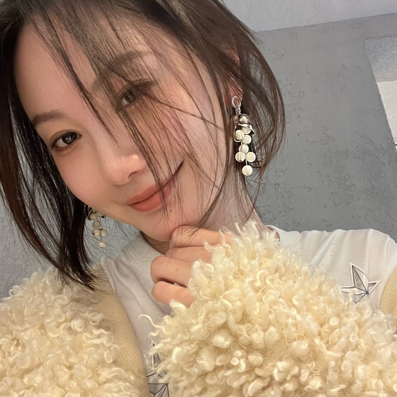 Khuyên Tai Kim Loại Đính Hạt Ngọc Trai Phong Cách Pháp Thời Trang Mới 2022