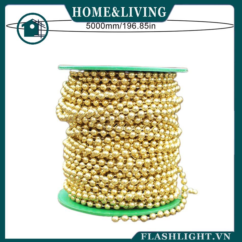 Chuỗi Hạt Mạ Vàng / Bạc 5mm Tự Trang Trí Giáng Sinh