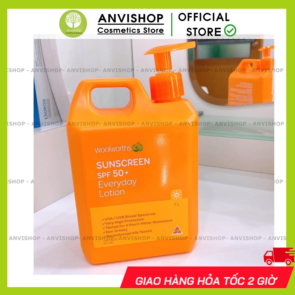 Kem chống nắng Woolworths Úc 50SPF++