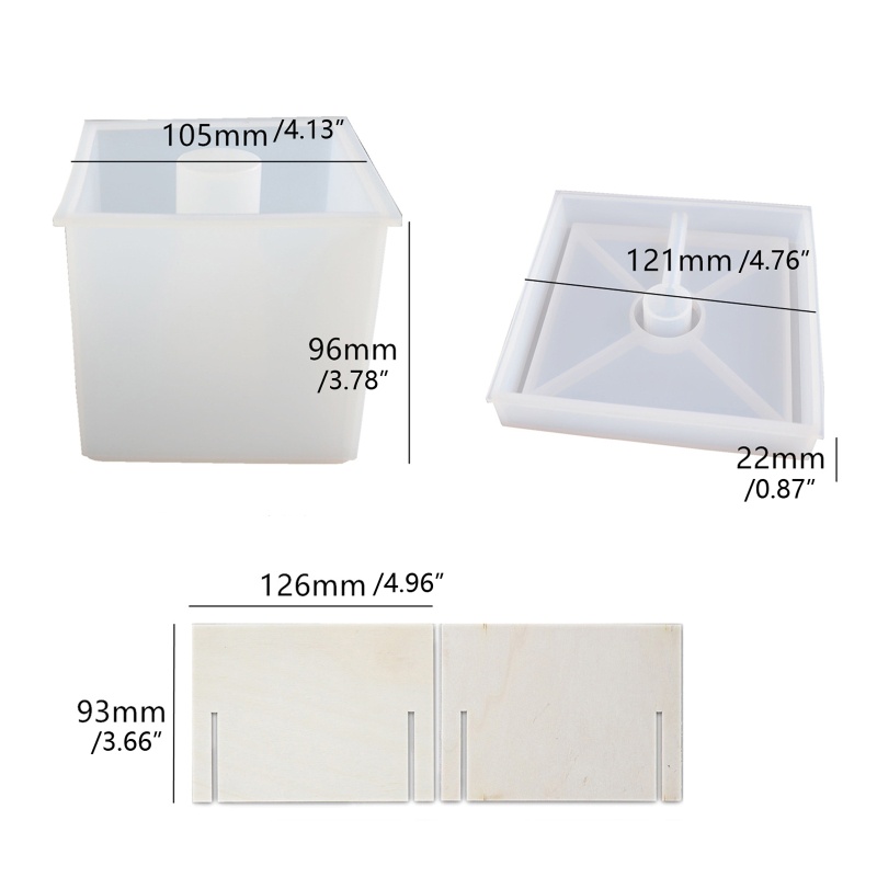 Khuôn Silicone Hình Lục Giác Dùng Làm Đèn Ngủ Bằng Resin Epoxy DIY