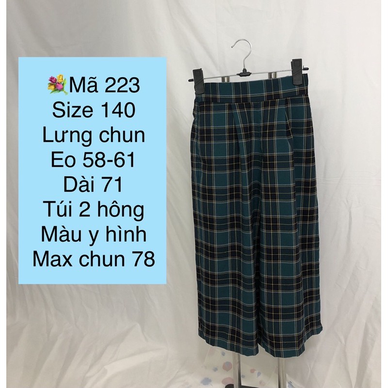 [QVT215223] Quần culottes trơn & hoạ tiết