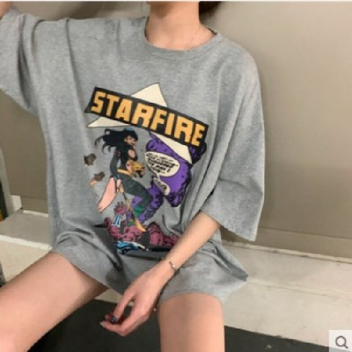 Áo Thun Thời Trang Tay Ngắn In Chữ Phong Cách Hàn Quốc Cá Tính