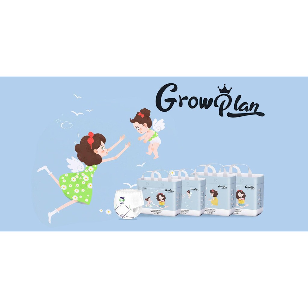 Bỉm dán/quần Growplan NB60/S56/M46/M40/L40/L38/XL36/XXL36