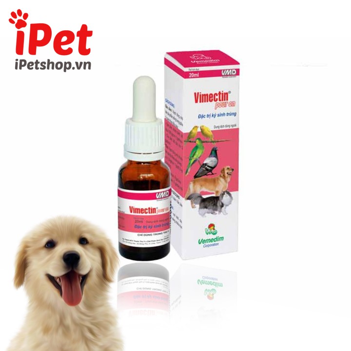 Chai Nhỏ Lưng Diệt Ve, Ghẻ, Bọ Chét Cho Chó Mèo Vemedim Vimectin Pour On - iPet Shop