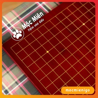 Bàn cờ vây và cờ tướng dày 2cm gỗ tre đỏ