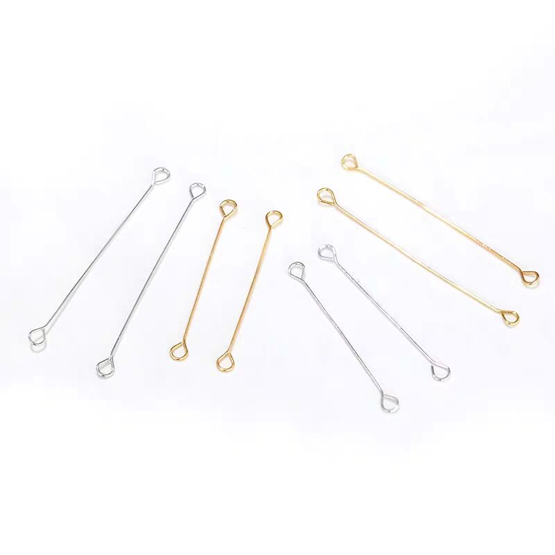 Set 100 Thanh Nối Hai Đầu 9 Rãnh Dùng Làm Khuyên Tai diy