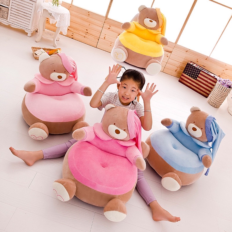 Ghế sofa hồng nhạt cho bé