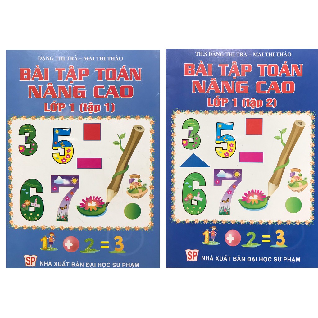 Sách - Combo Bài tập toán nâng cao lớp 1 tập 1 + 2