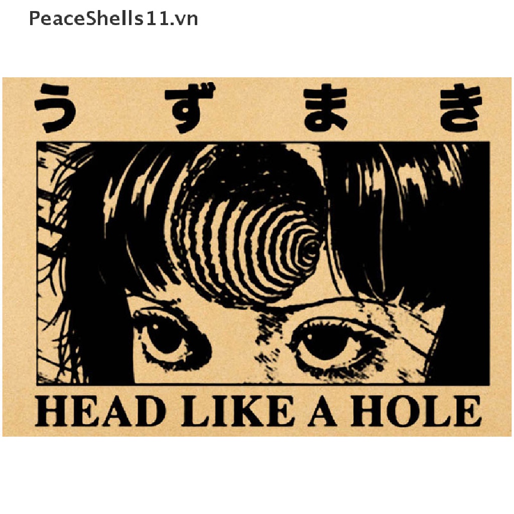 Set 50 Tấm Poster Phim Hoạt Hình Junji Ito Chất Lượng Cao Dán Trang Trí Nội Thất