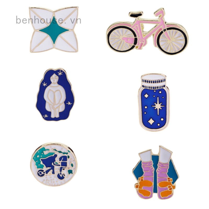 Ghim cài trang trí nhiều kiểu dáng xinh xắn
