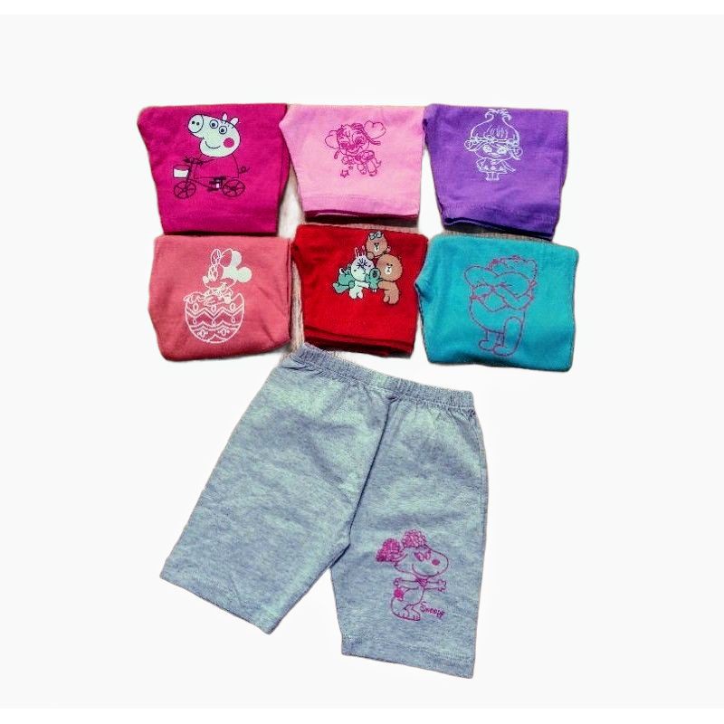 Quần Legging Lửng Bé Gái Cotton 4 Chiều Xuất 10-22kg