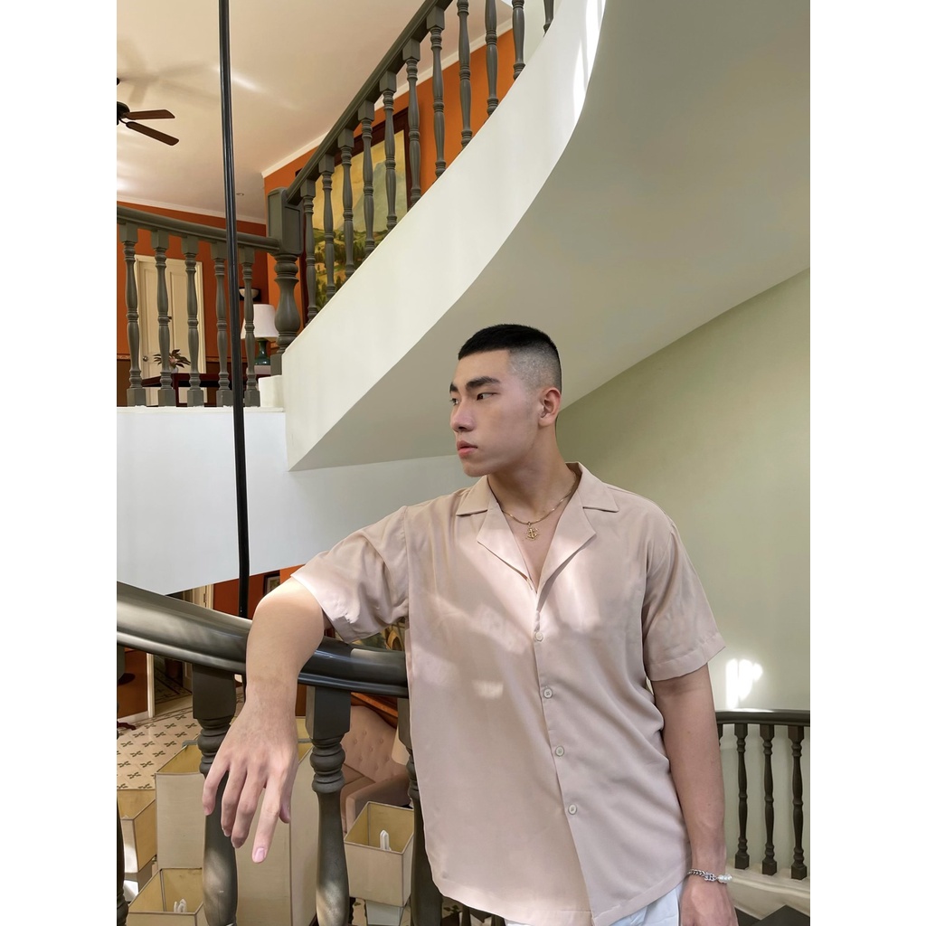 ÁO SƠ MI PIJAMA BEIGE KEM