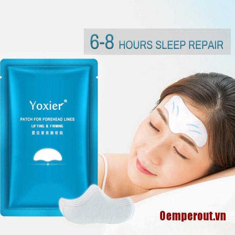 Oemperout❤10Pcs Forehead Line Removal Patch Anti Wrinkle Firming Mask Frown Anti-Aging