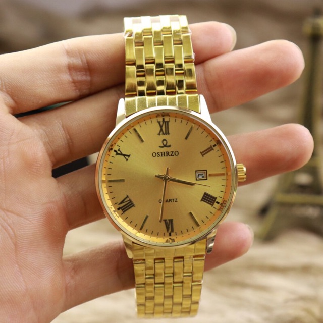 Đồng hồ nam oshrzo chính hãng máy Nhật cao cấp kiểu dáng thời trang dây thép sang trọng chống nước tốt