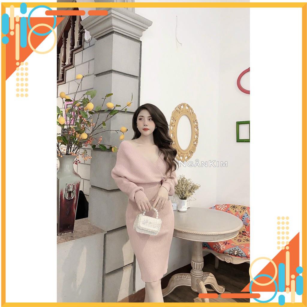 Set nữ đẹp, váy nữ body chất len nhũ, hàng Quảng Châu cao cấp, chất len dày, đẹp, ko xù, có nhũ sang trọng | BigBuy360 - bigbuy360.vn