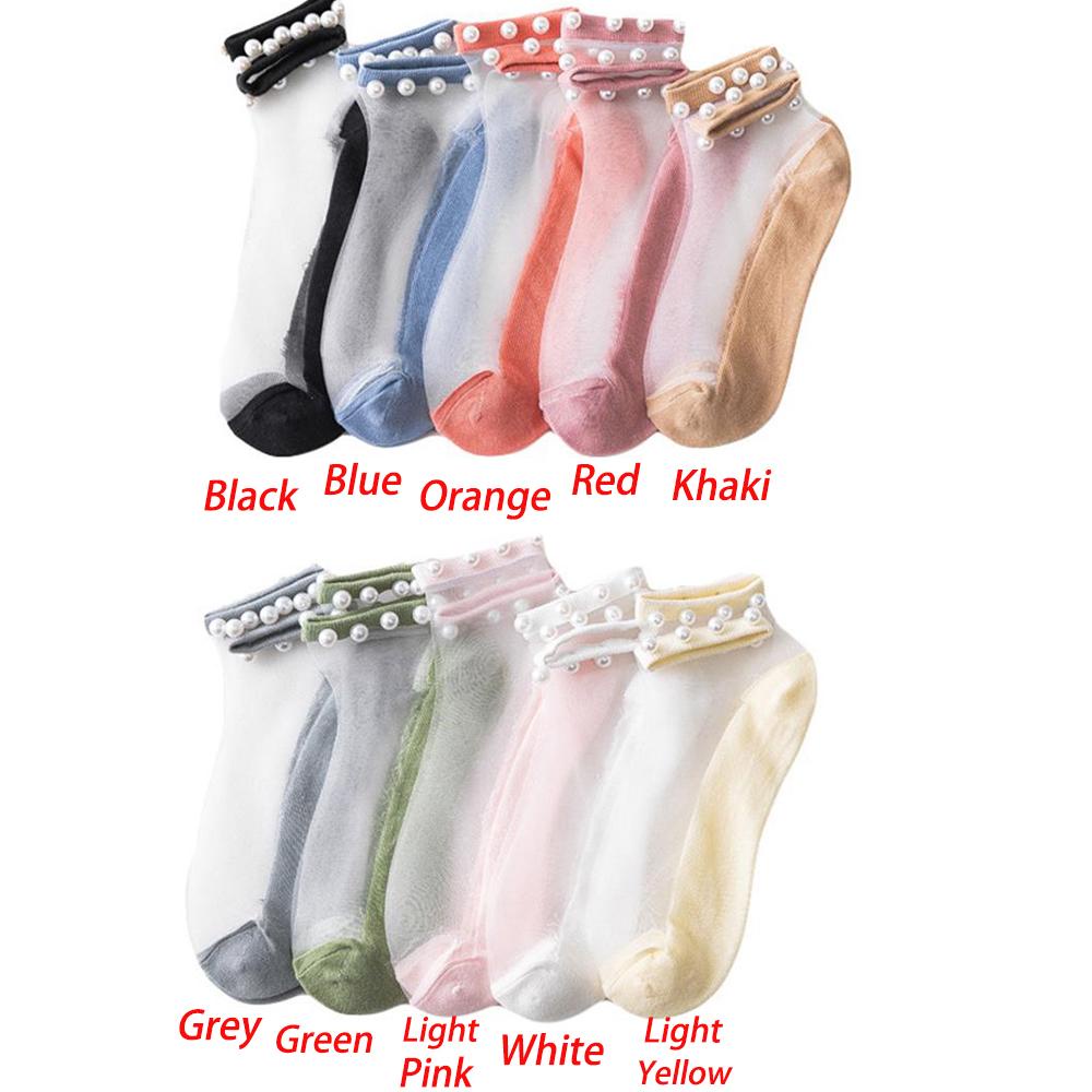 Vớ Lưới Cotton Nylon Phối Ren Thoáng Khí