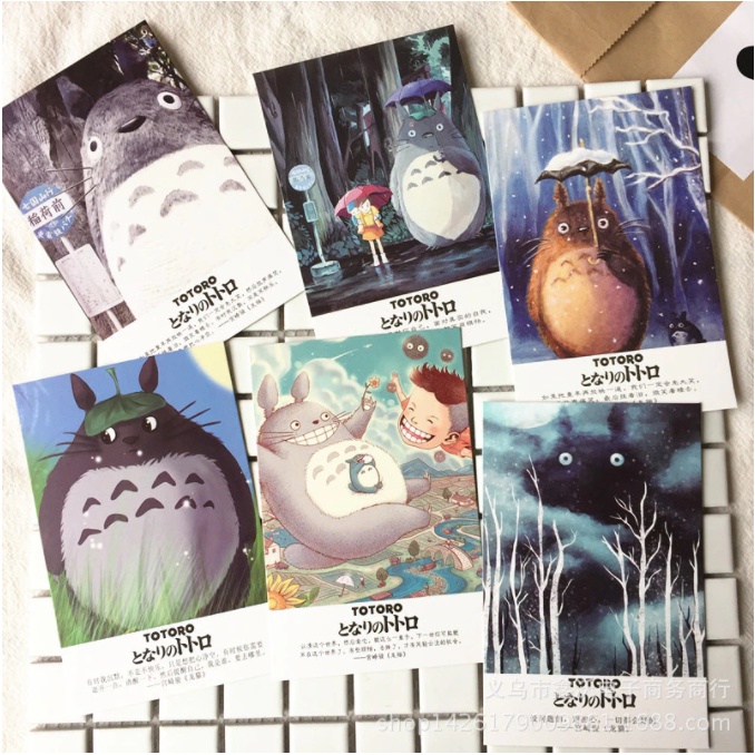 Hộp 36 Post Card Hình Totoro (9.3 x 14.3cm) - Mẫu 1